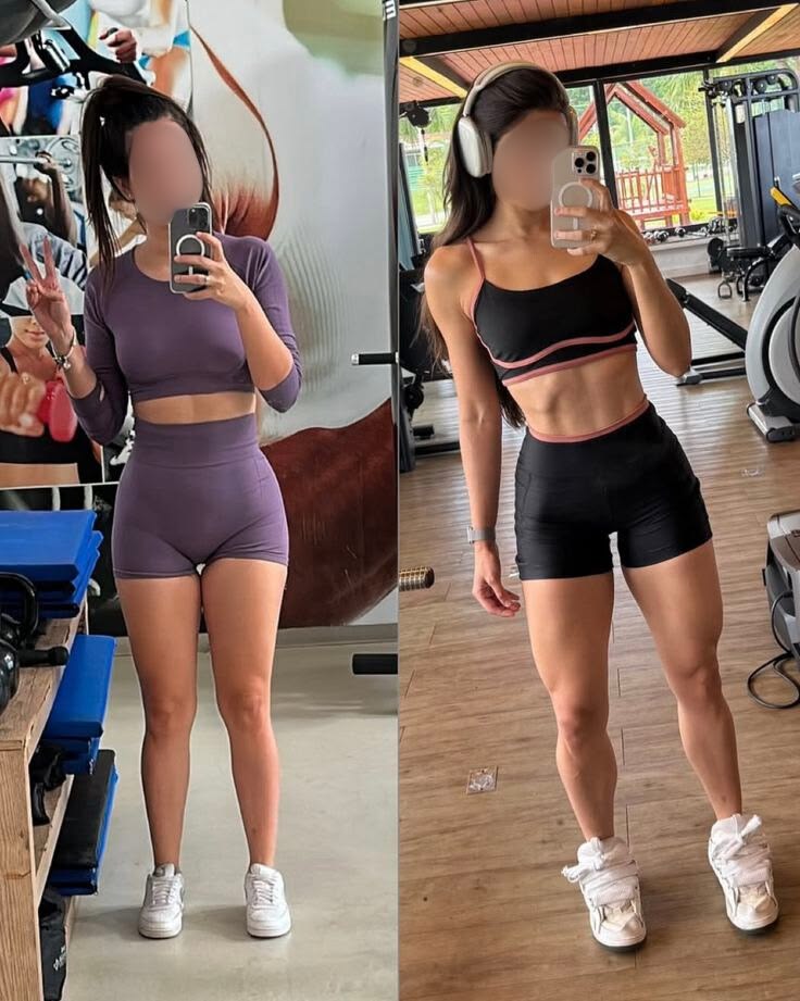 Antes e depois: Recomposição corporal
