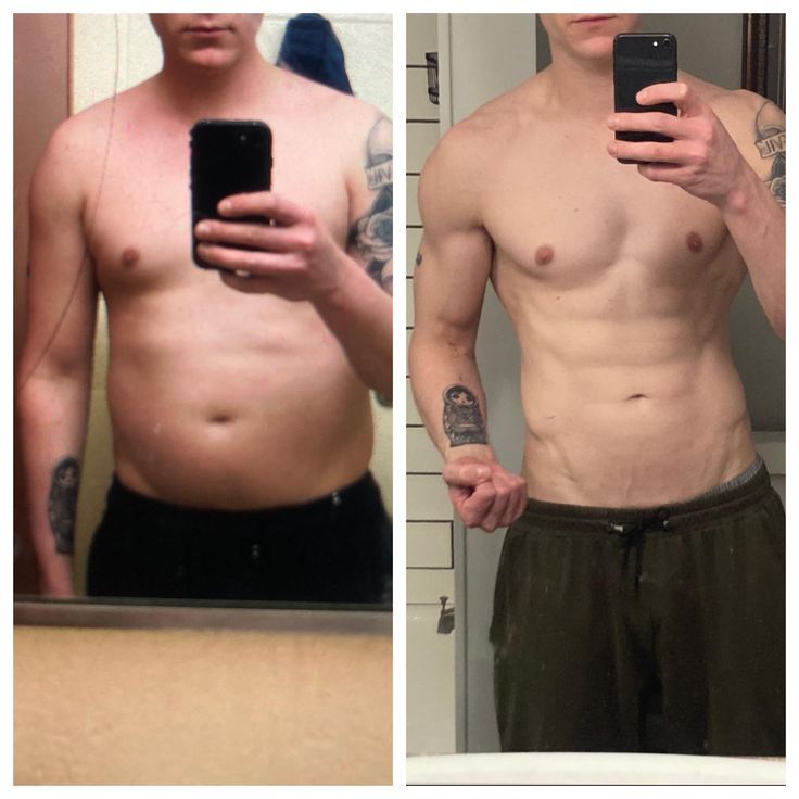 Antes e depois: Definição em 16 semanas